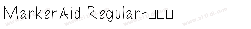 MarkerAid Regular字体转换